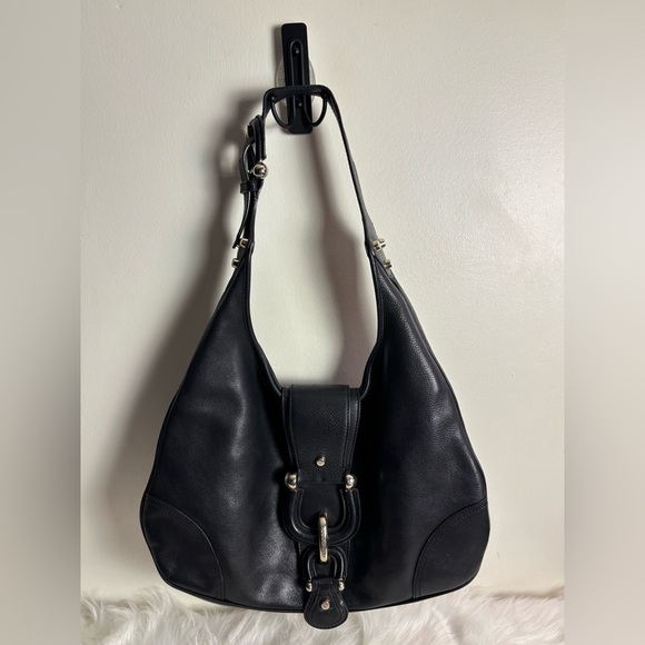 Burberry Hillgate Leather Hobo Bag - Picture 1 of 11